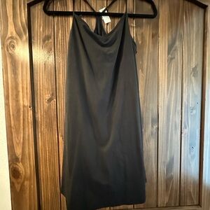 Athletic Black Sleeveless Dress